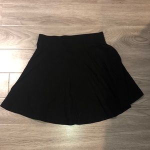 Black mini skirt